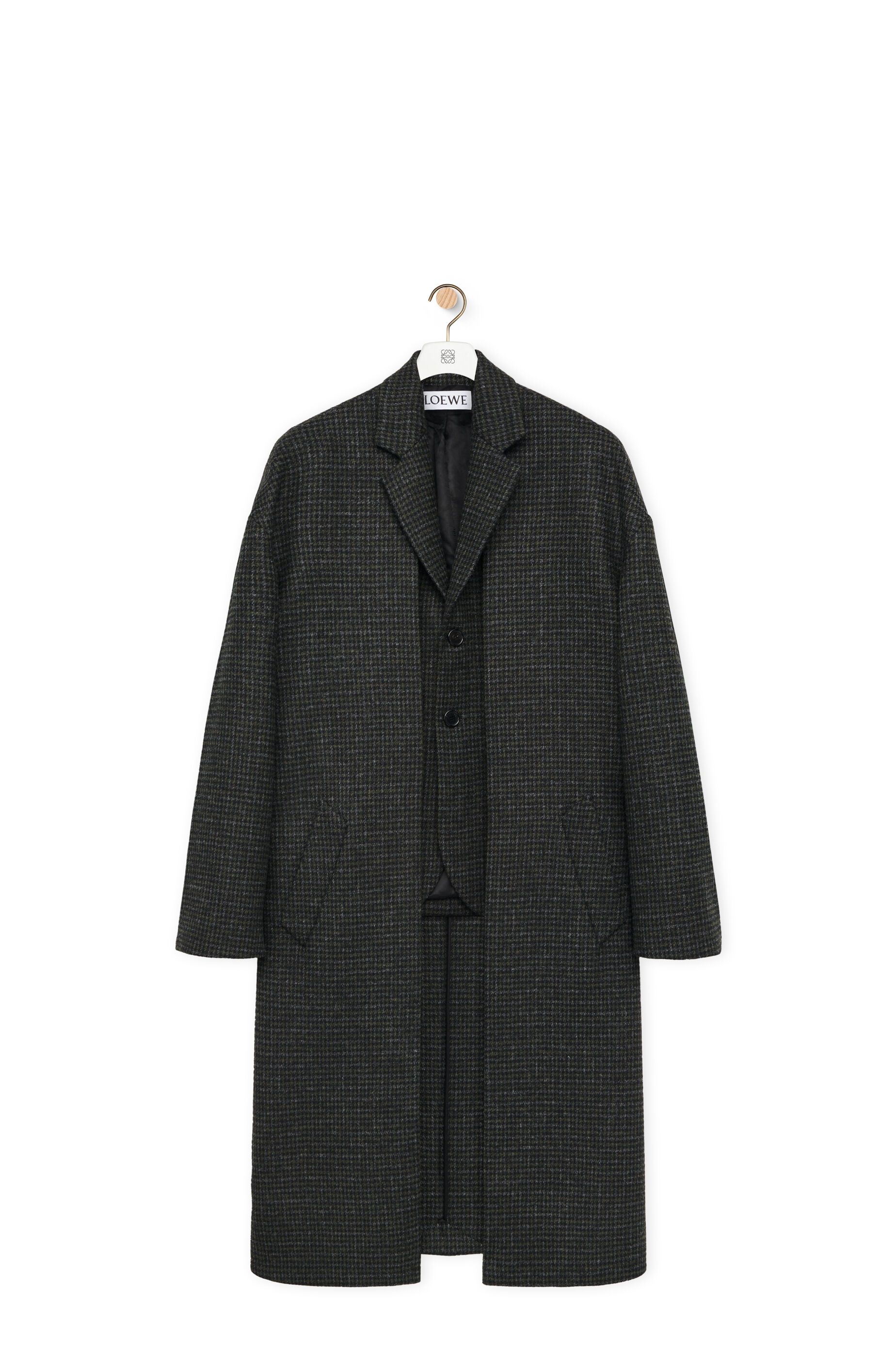 Double layer coat in wool - 1