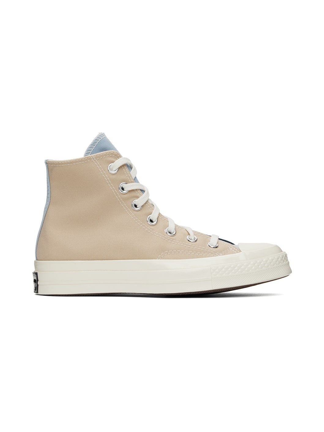 Beige & Navy Chuck 70 Tri-Panel Sneakers - 1