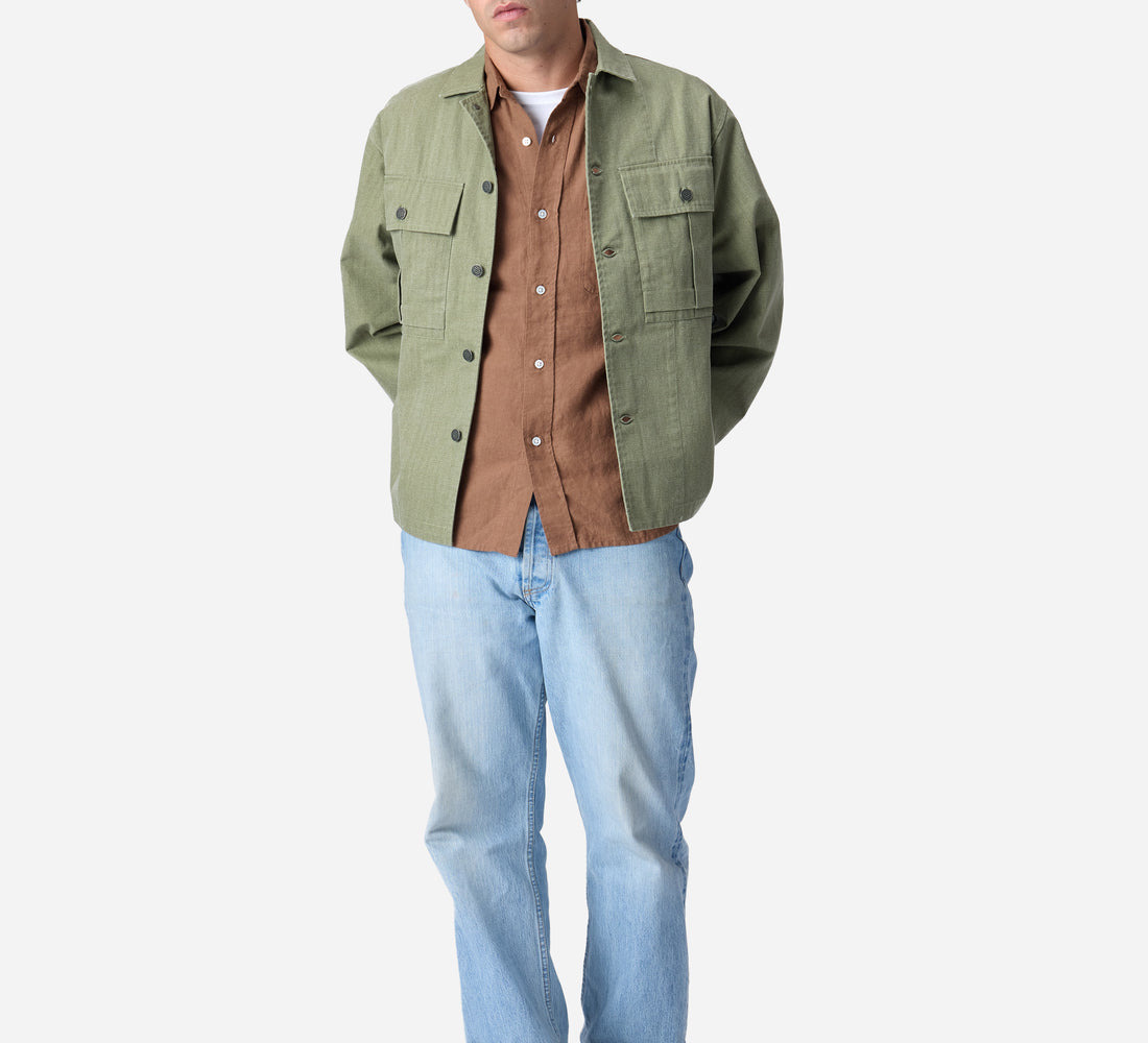M43 Overshirt - Olive HBT - 4