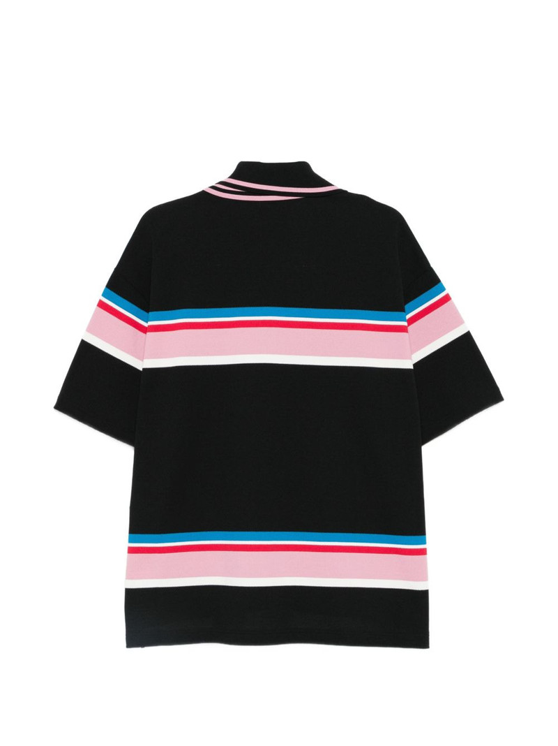 Kolor striped polo shirt outlook