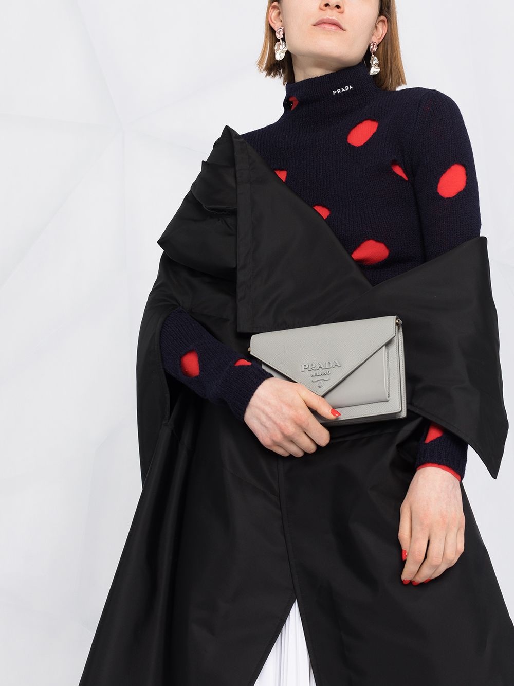 Re-Nylon gabardine cape - 3