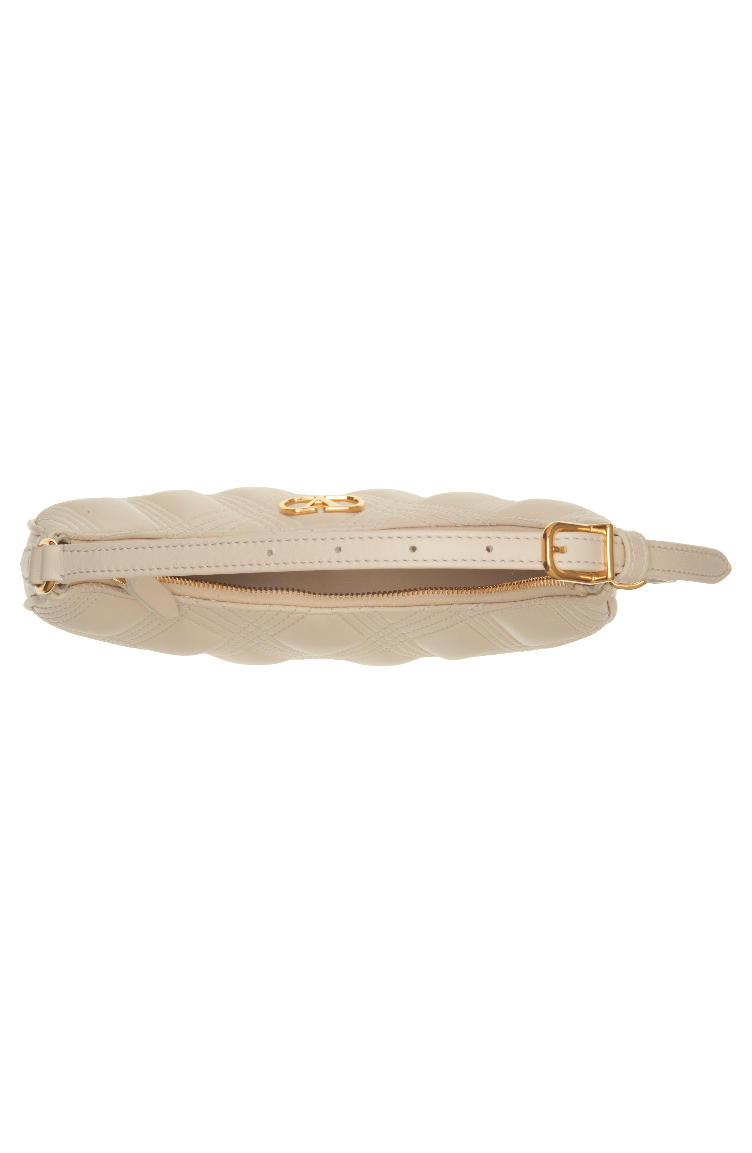 Valentino Garavani Quiltie 67 Mini Leather Hobo Bag in Butter White at Nordstrom - 4