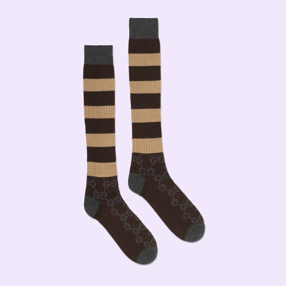 GG striped wool socks - 2