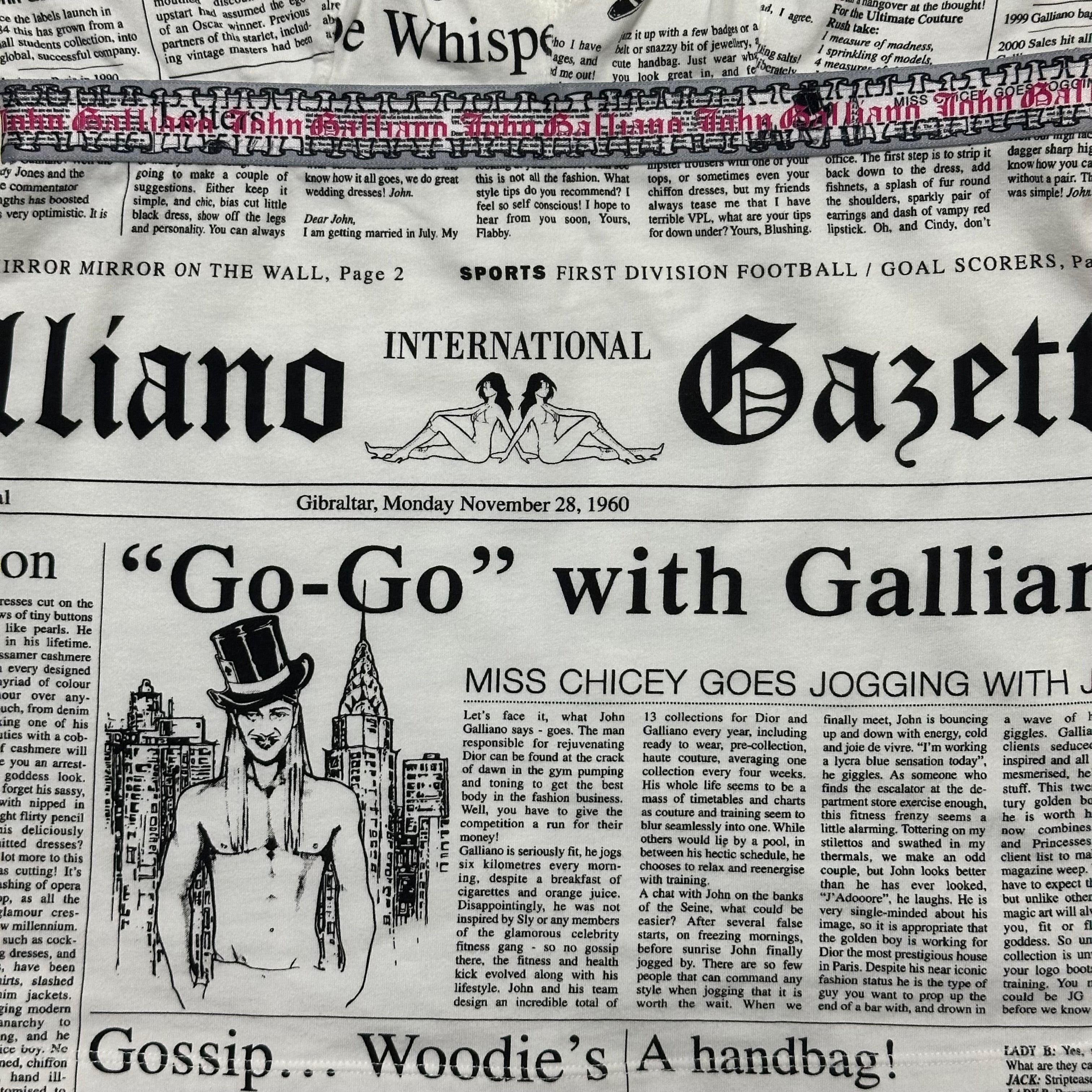 JOHN GALLIANO Newspaper Print Camisole - 3