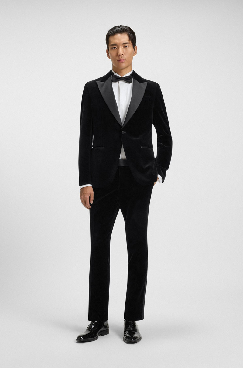 BOSS SLIM-FIT TUXEDO JACKET IN COTTON VELVET outlook