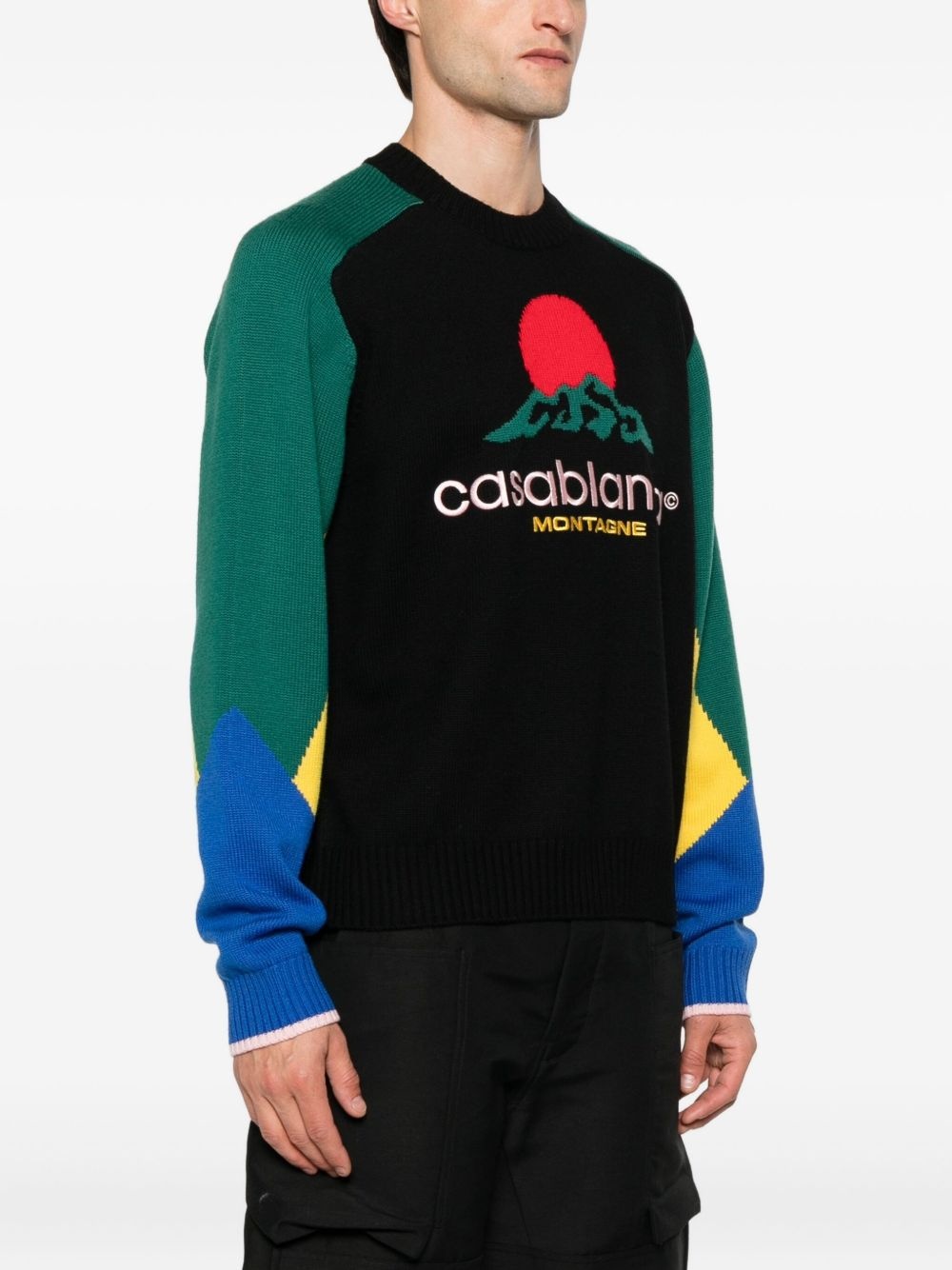 logo-embroidered sweater - 3