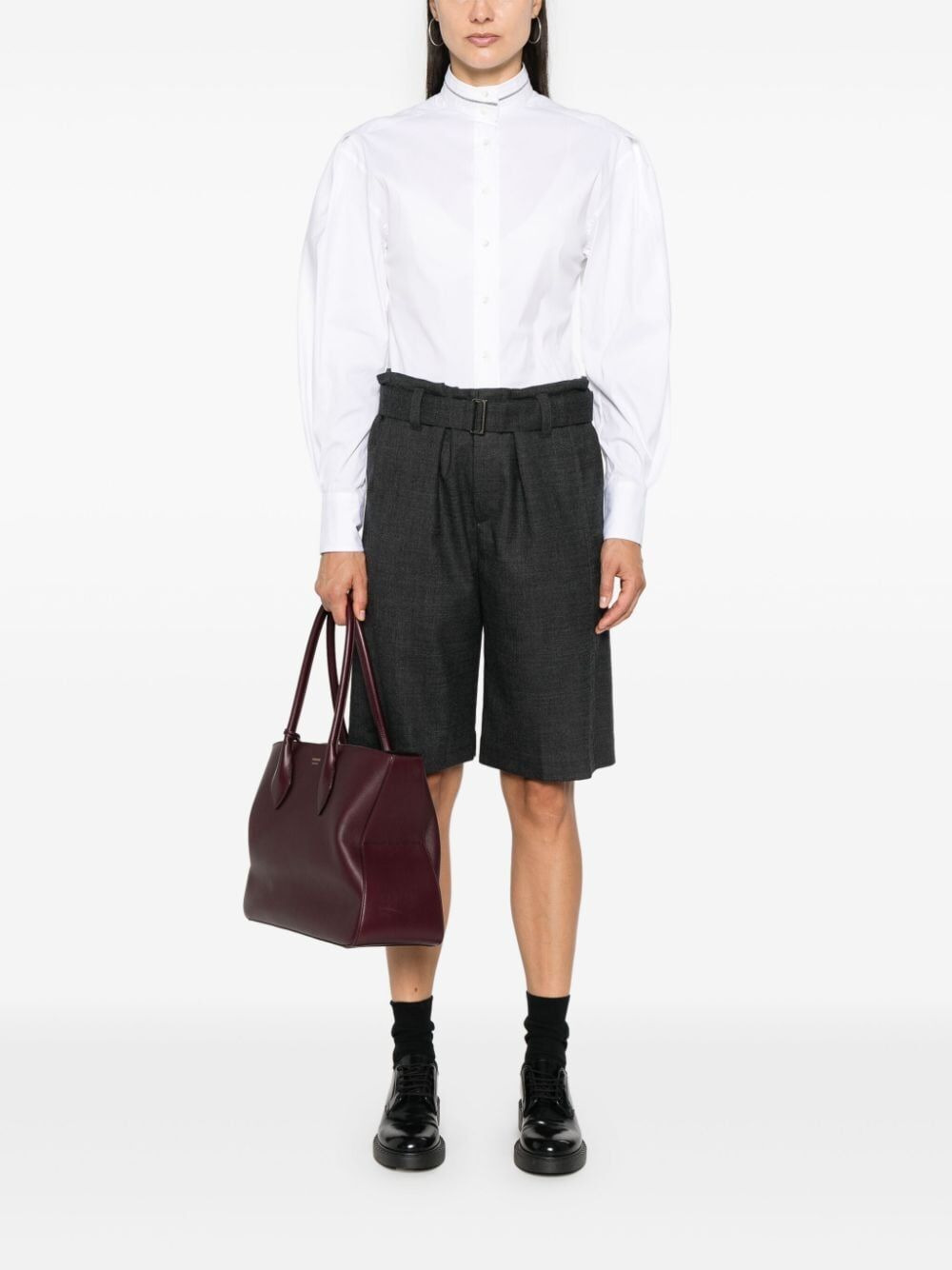 Brunello Cucinelli Women Turtle Neck Shirt - 5