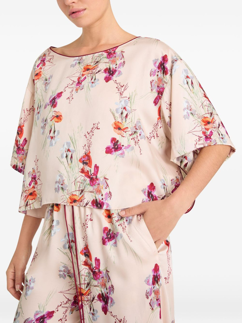 floral print layered blouse 3
