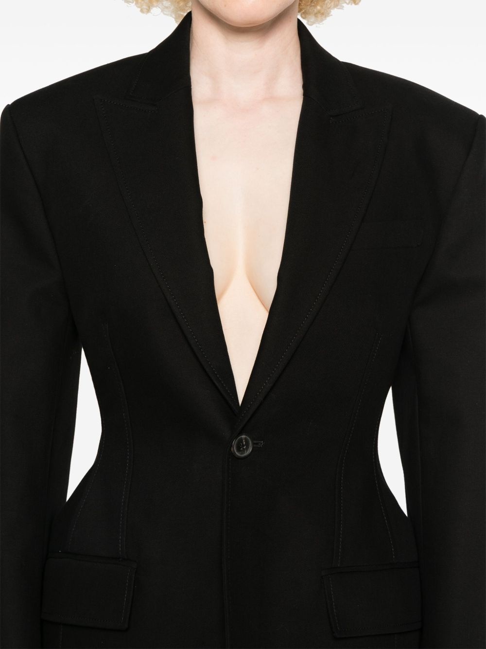 single-breasted blazer - 5