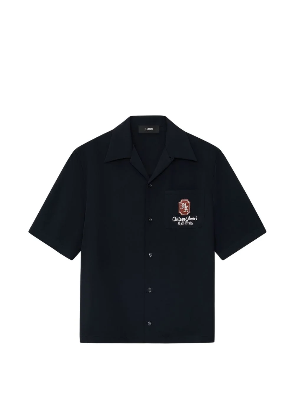 LOGO-DETAIL CAMP SHIRT - 1