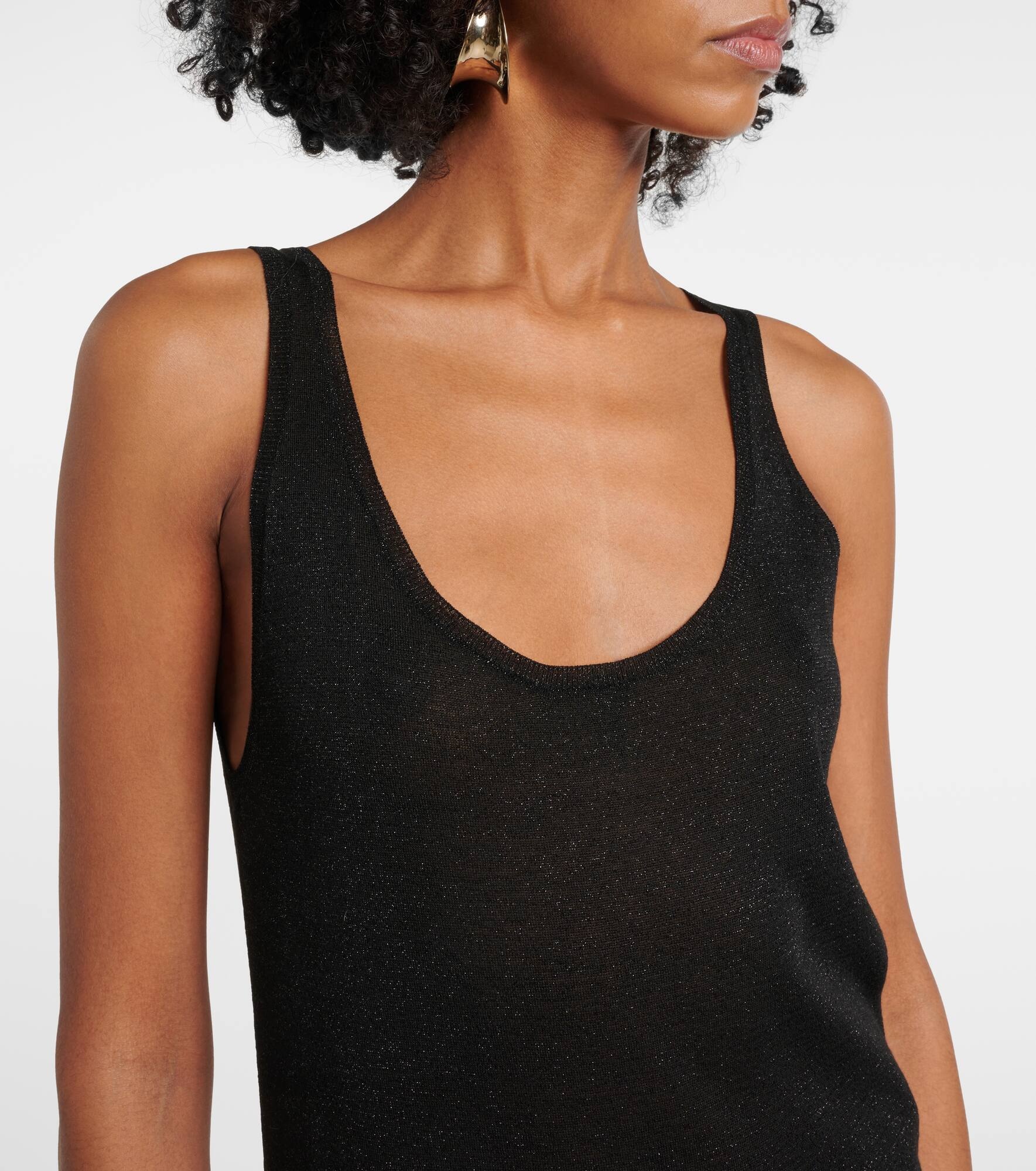 Lamé maxi dress - 4