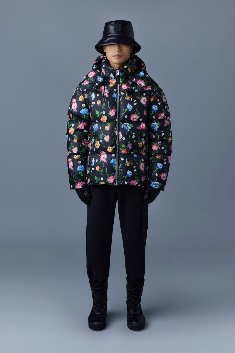 MACKAGE KENT lustrous light down jacket with hood outlook