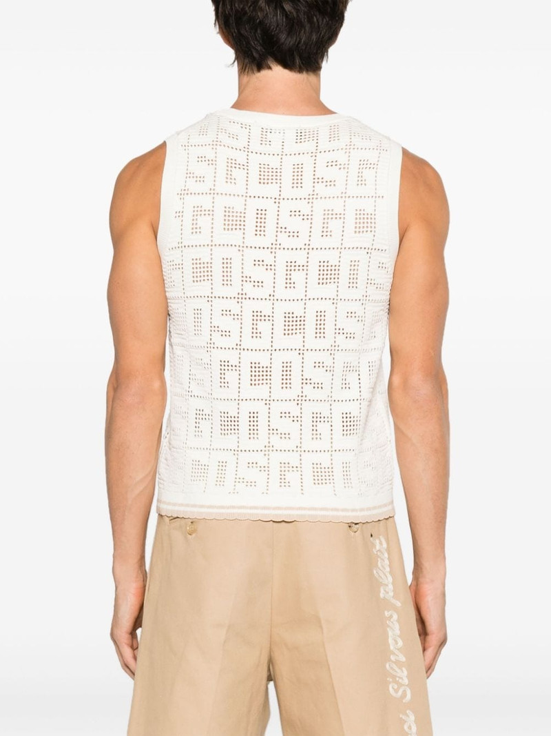 monogram macramÃ© sleeveless jumper 4