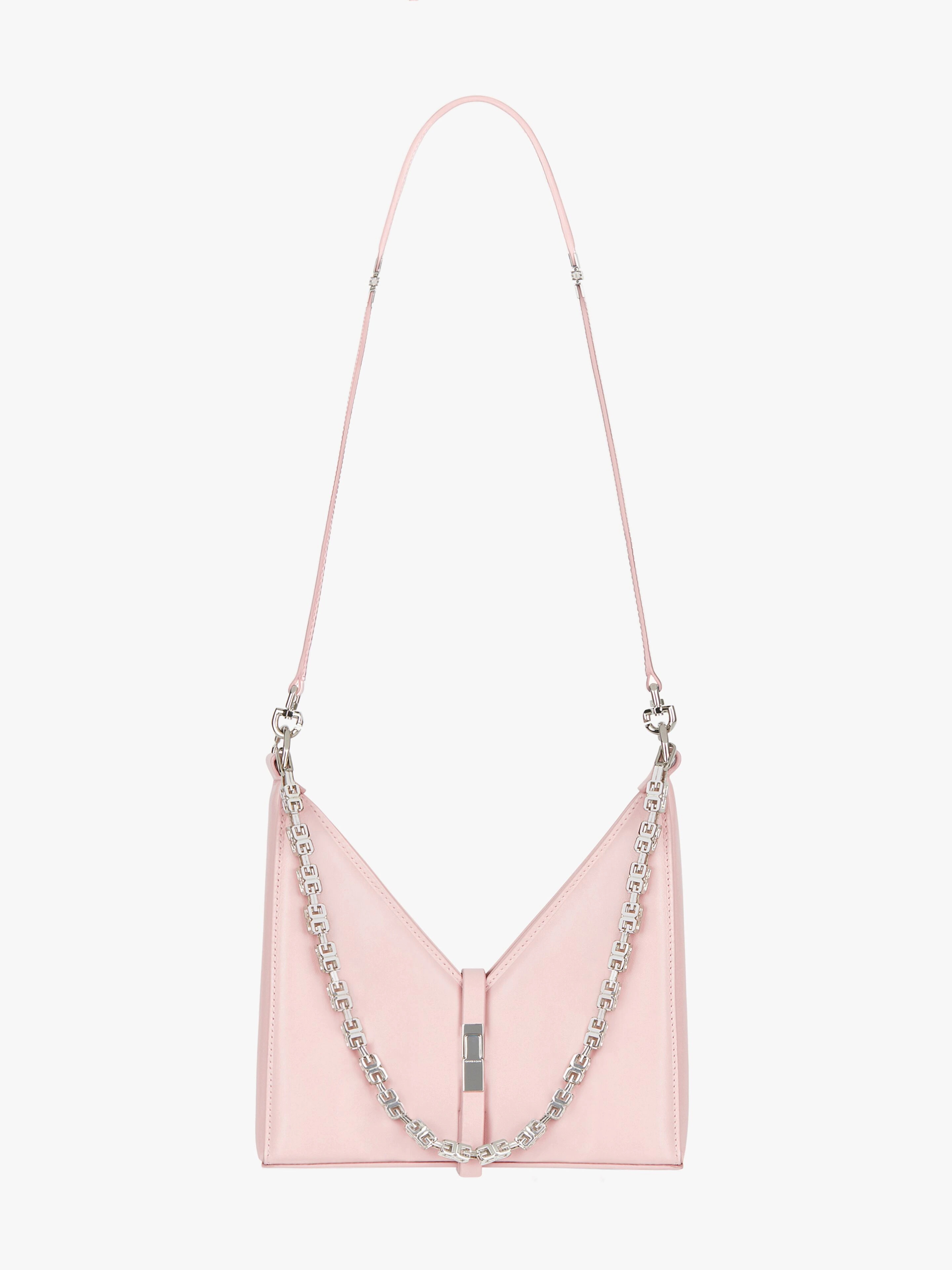 SMALL CUT OUT BAG IN BOX LEATHER WITH CHAIN - 1
