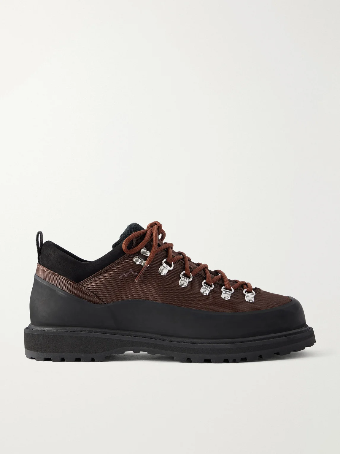 Roccia Basso Rubber and Suede-Trimmed Mesh Hiking Boots - 1