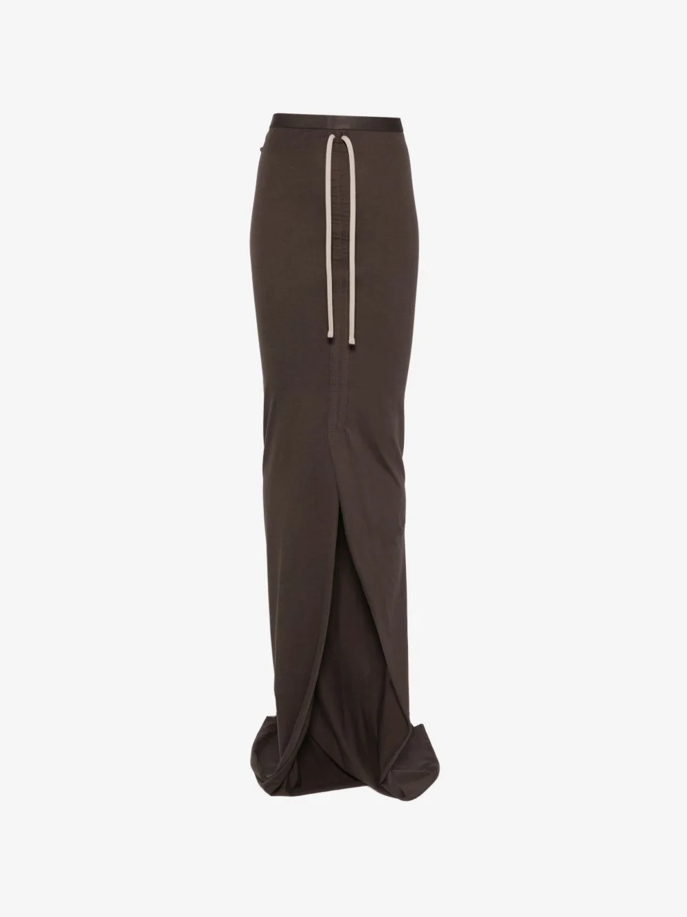 drawstring slit maxi skirt - 1