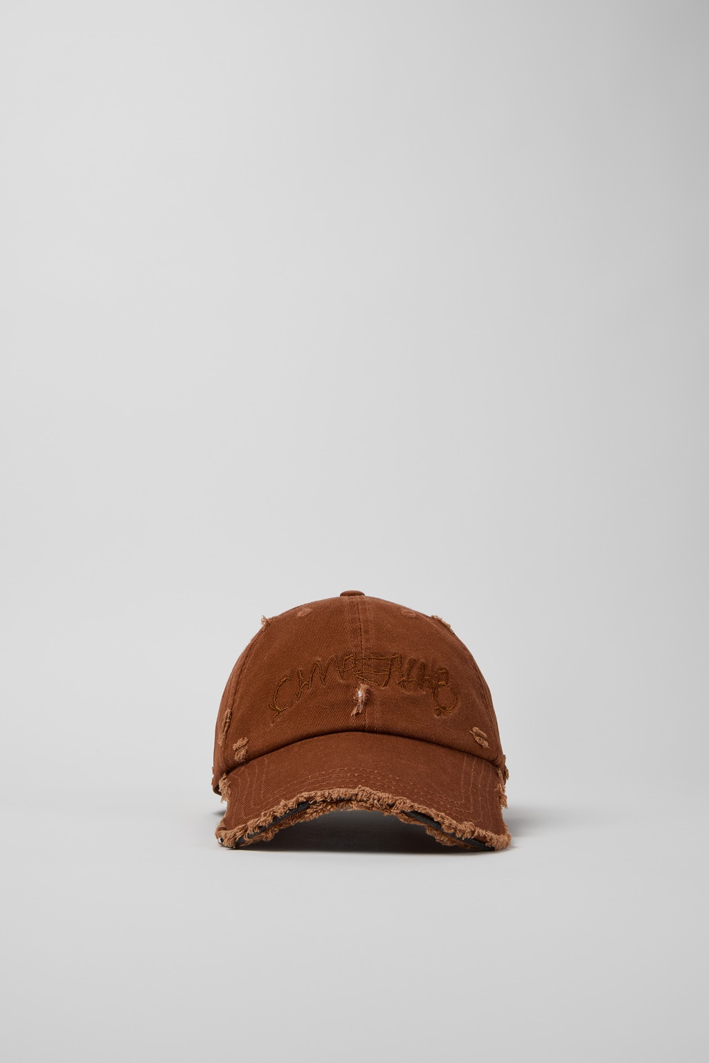 Faded Terracotta Distorted Washed Cap - 4