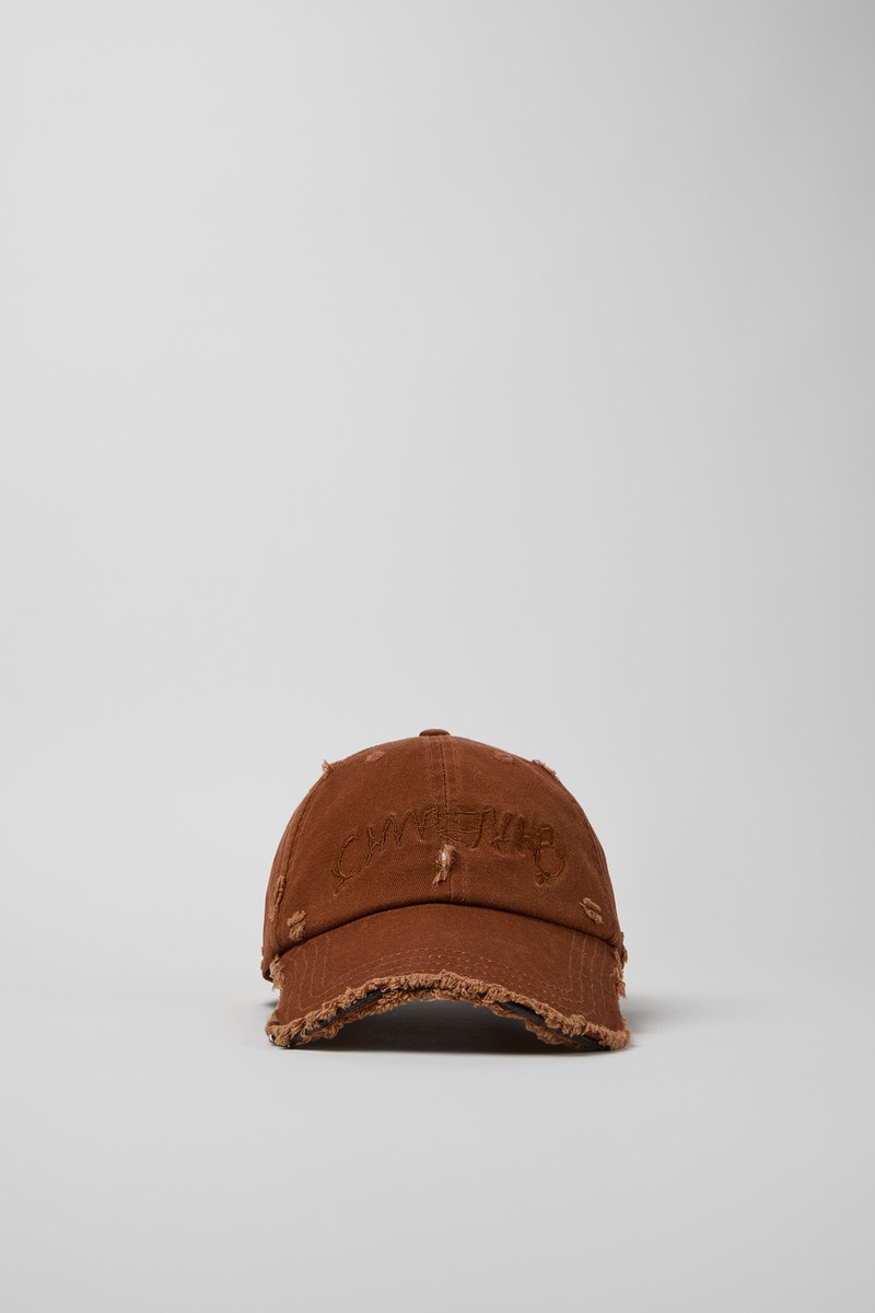 Faded Terracotta Distorted Washed Cap 4