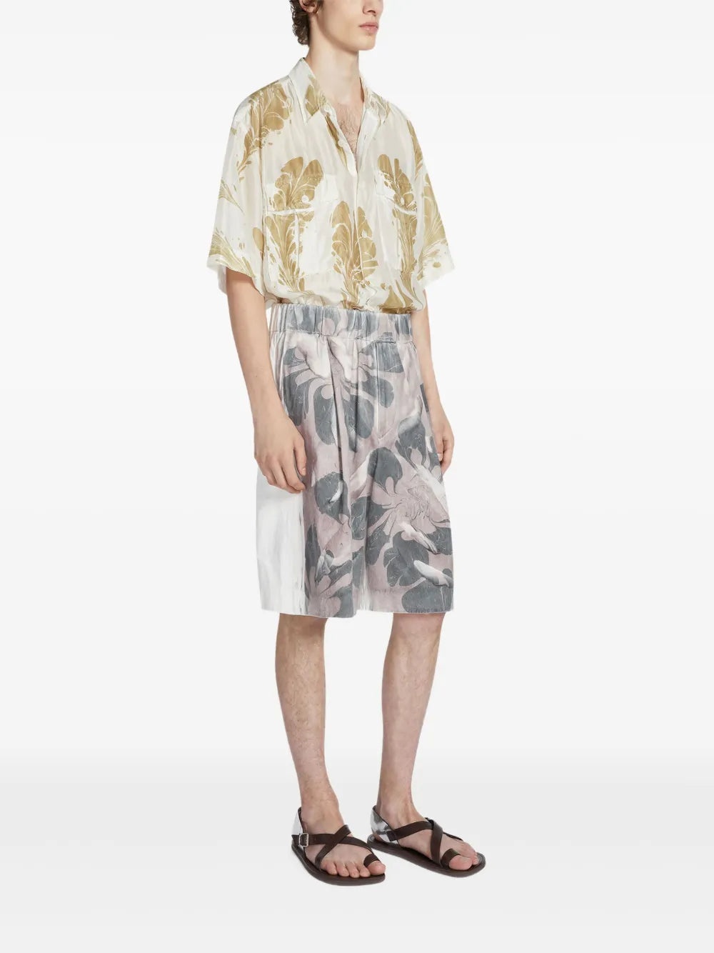 DRIES VAN NOTEN - Men  Drawstring Waist Shorts - 2