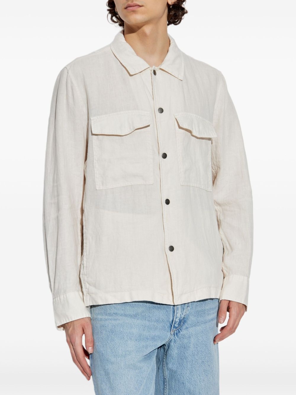 linen shirt jacket - 3