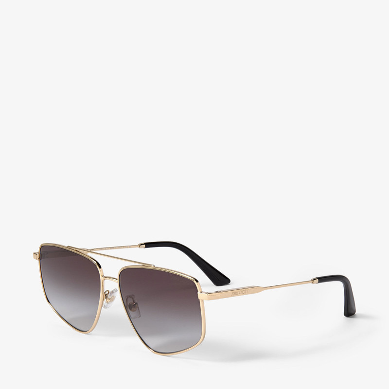 JIMMY CHOO Alyssa
Pale Gold Aviator Sunglasses outlook
