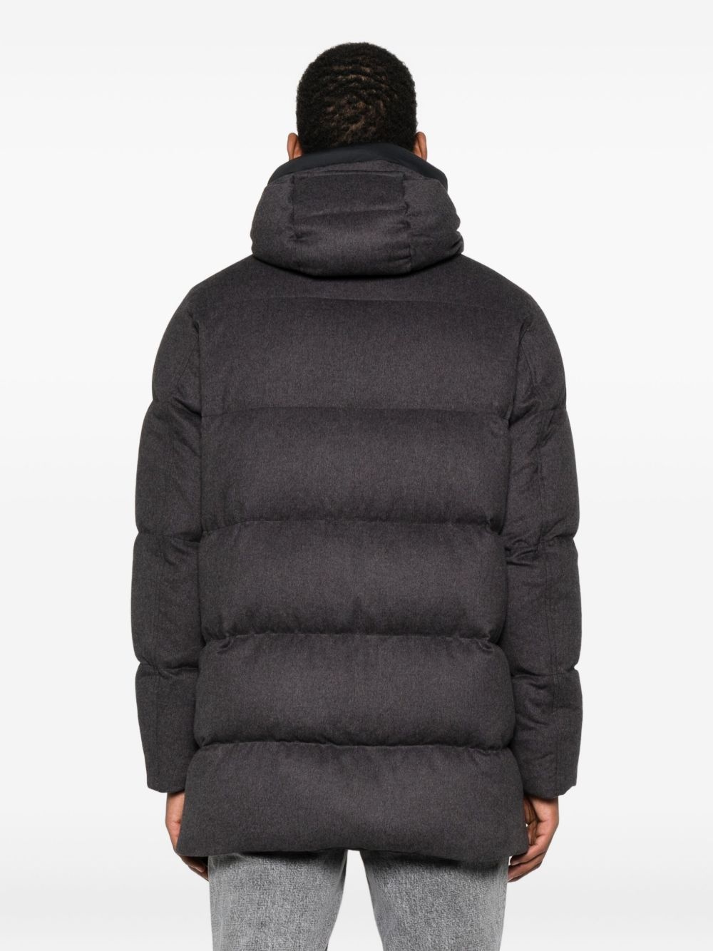 quilted hooded puffer jacket - 4