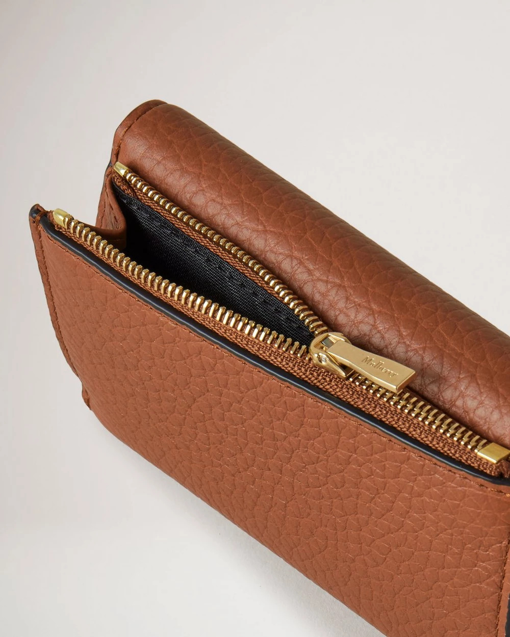 Folded Multi-Card Wallet Heavy Grain (Chestnut) - 3