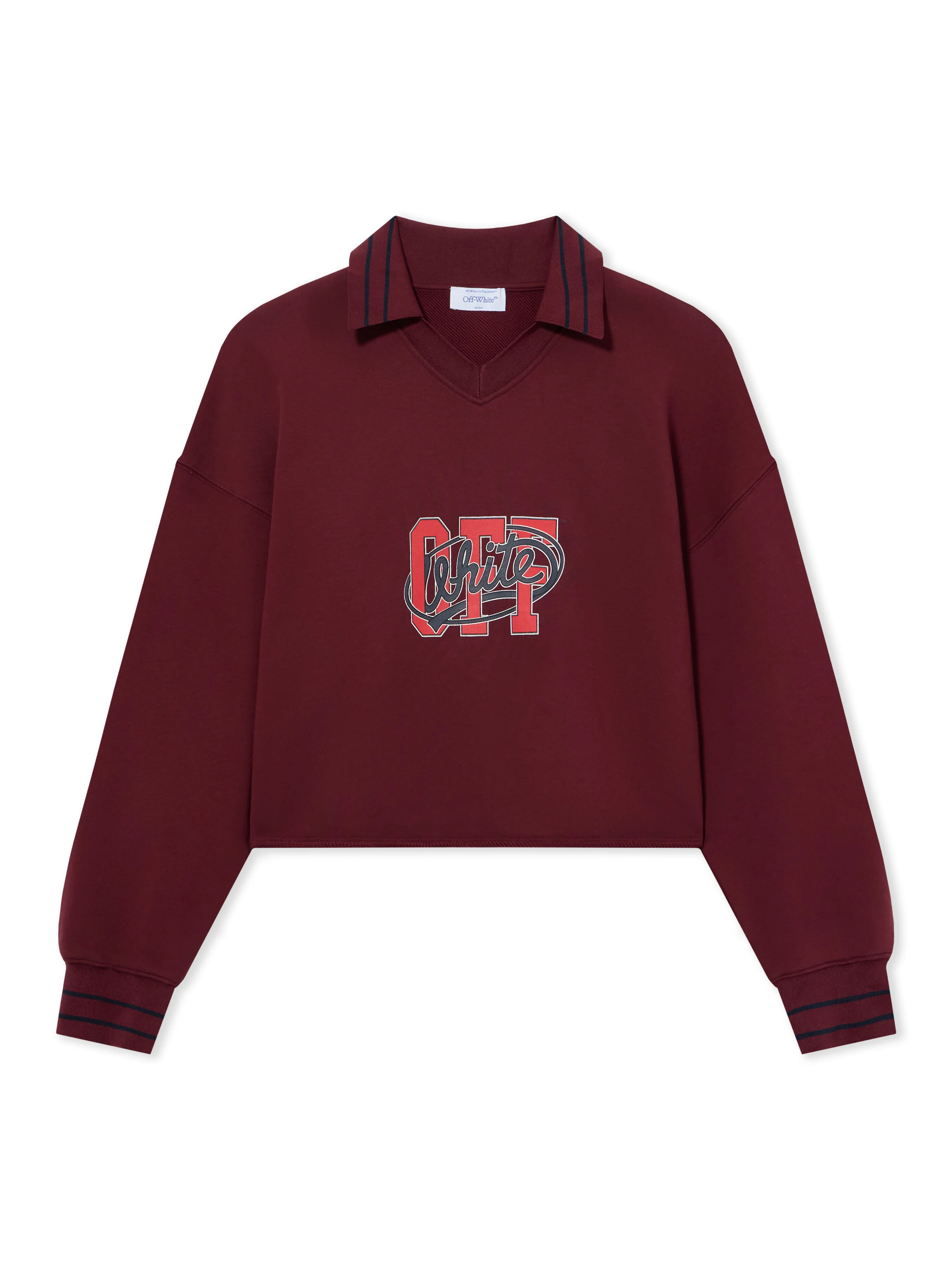 Off College Crop Polo Crewneck - 1