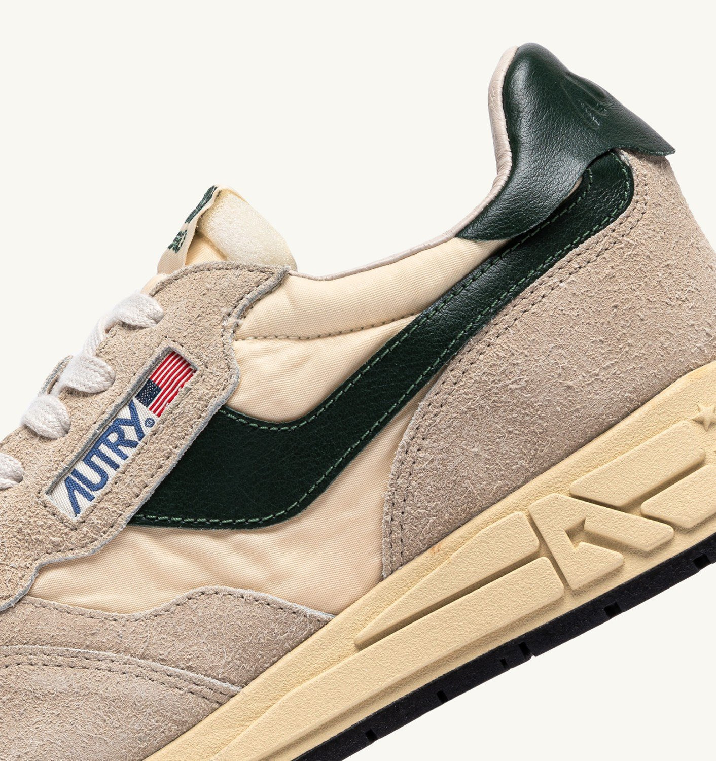 REELWIND LOW SNEAKERS IN NYLON SUEDE AND LEATHER COLOR ECRU AND MOUNTAIN - 6