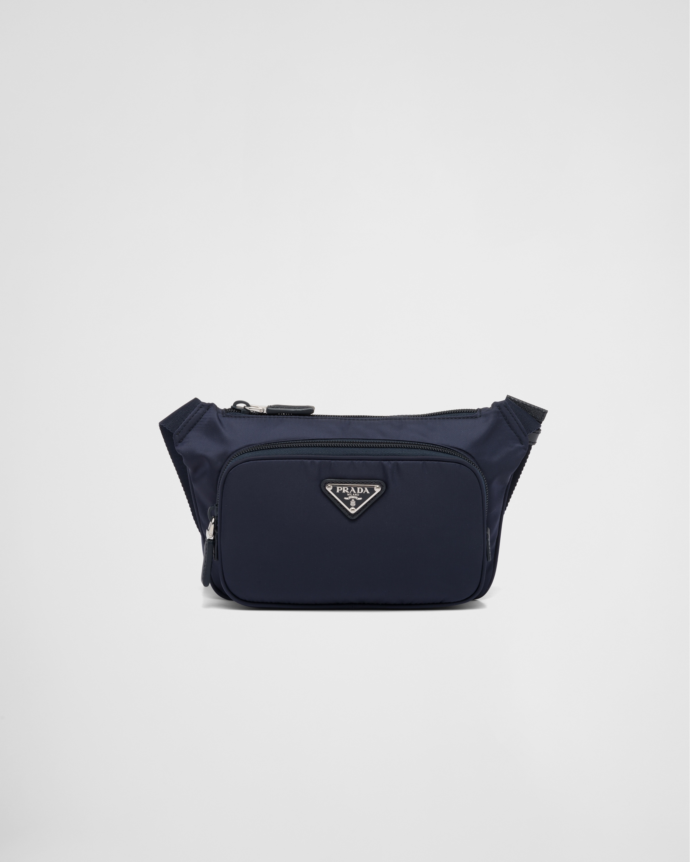 Re-Nylon and Saffiano leather shoulder bag - 1