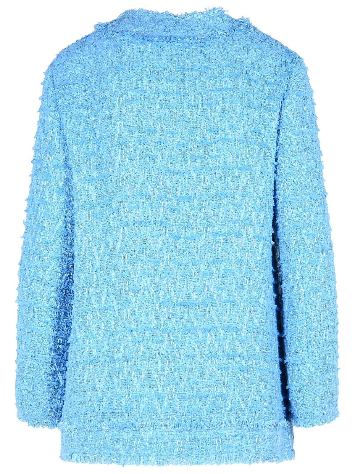 Dolce & Gabbana Light Blue Cotton Blend Jacket Women - 3