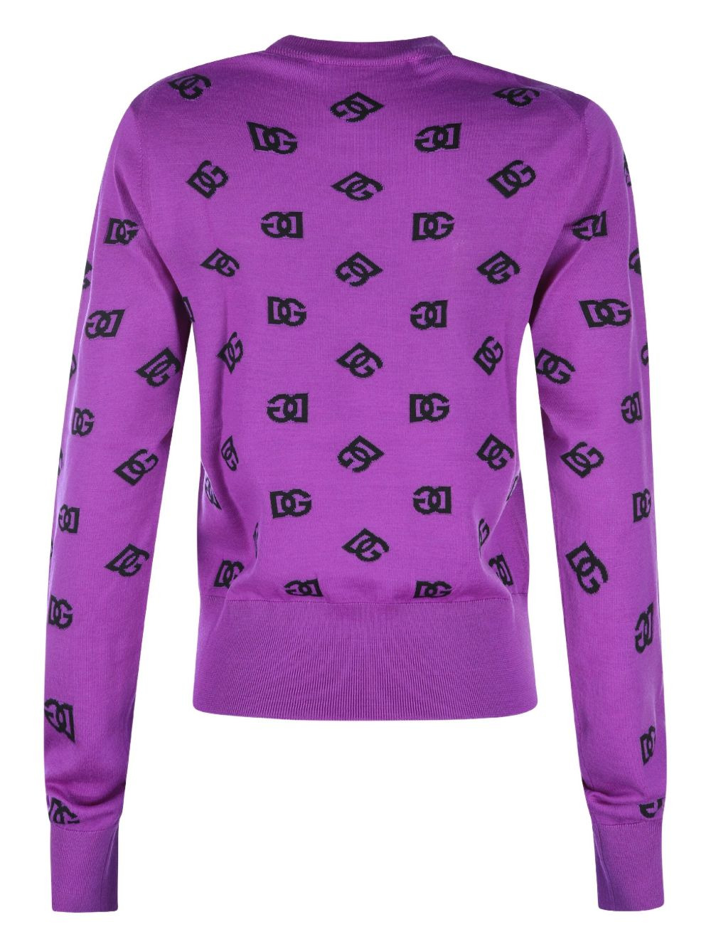 logo-pattern crew-neck sweater - 2