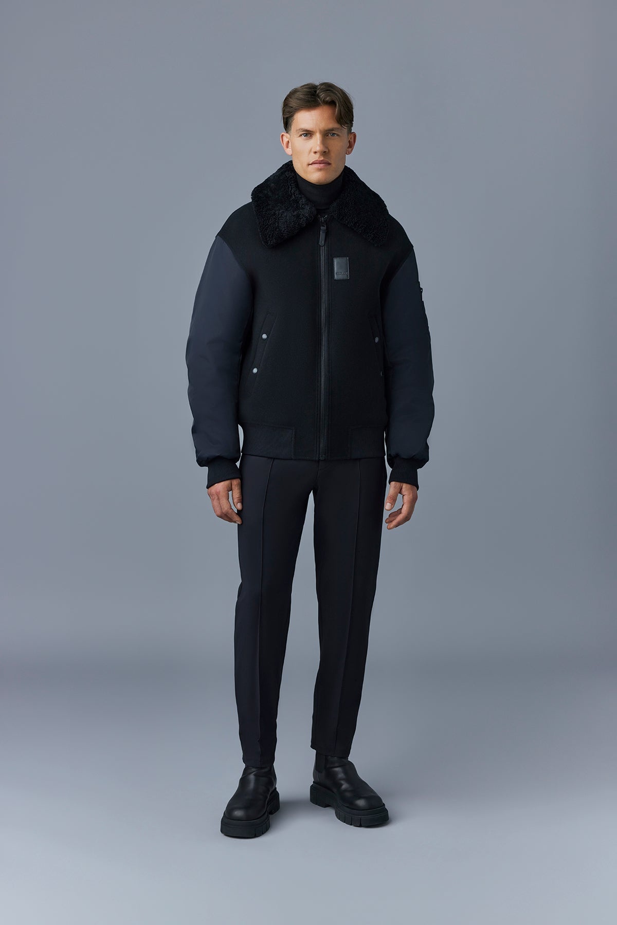 LEONARD wool bomber jacket - 4