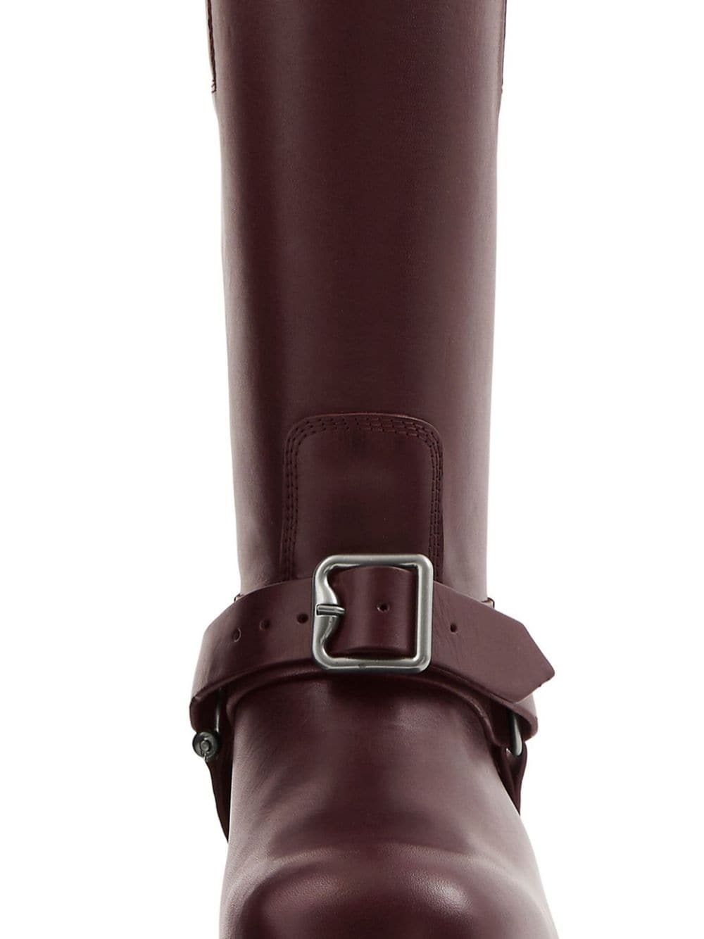 Saddle buckled leather boots - 2