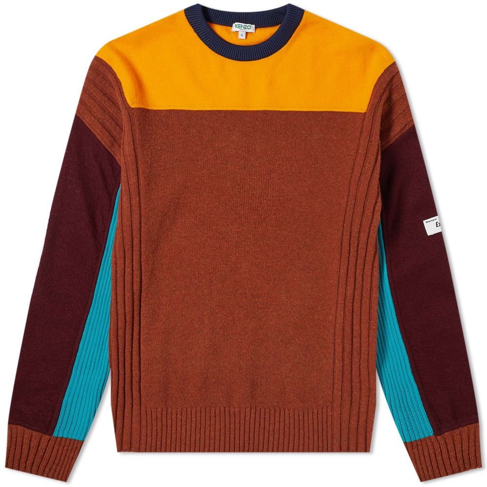 Kenzo Felted Colour Block Knit - 1