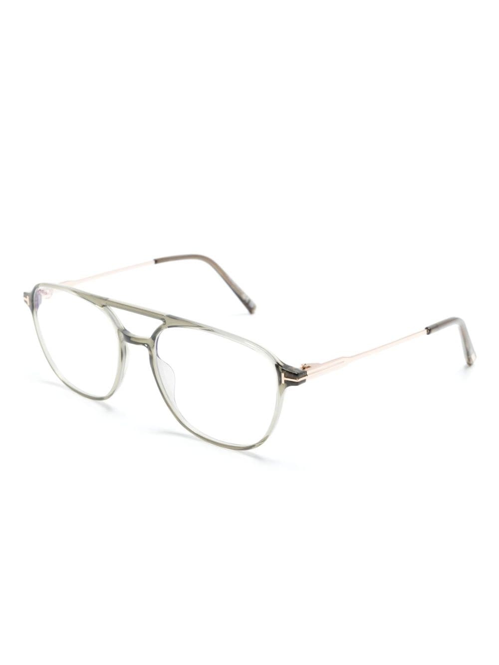 thin-arms pilot-frame glasses - 2