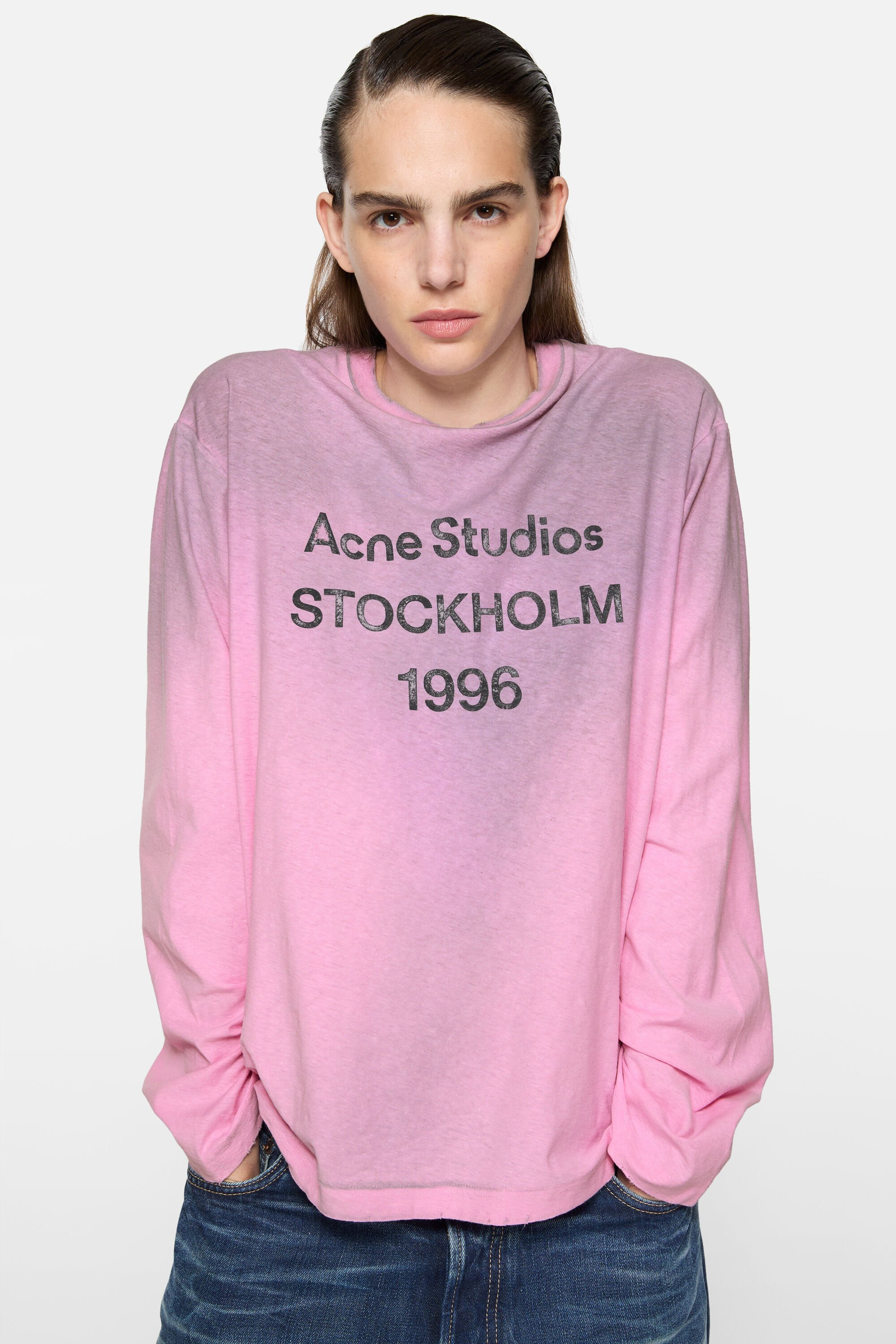 Logo t-shirt - Relaxed fit - Cotton candy pink - 4