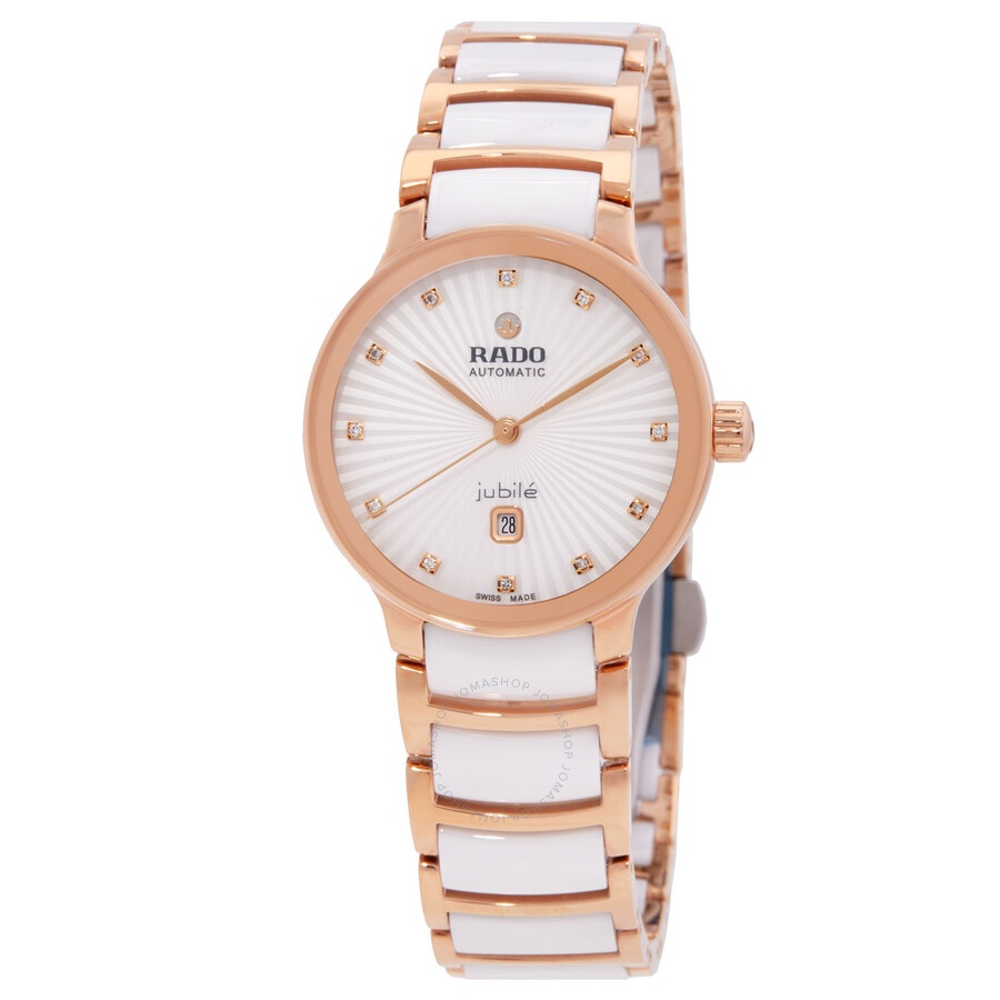 Rado - Rado Centrix Automatic White Dial Ladies Watch R30019744 - 1