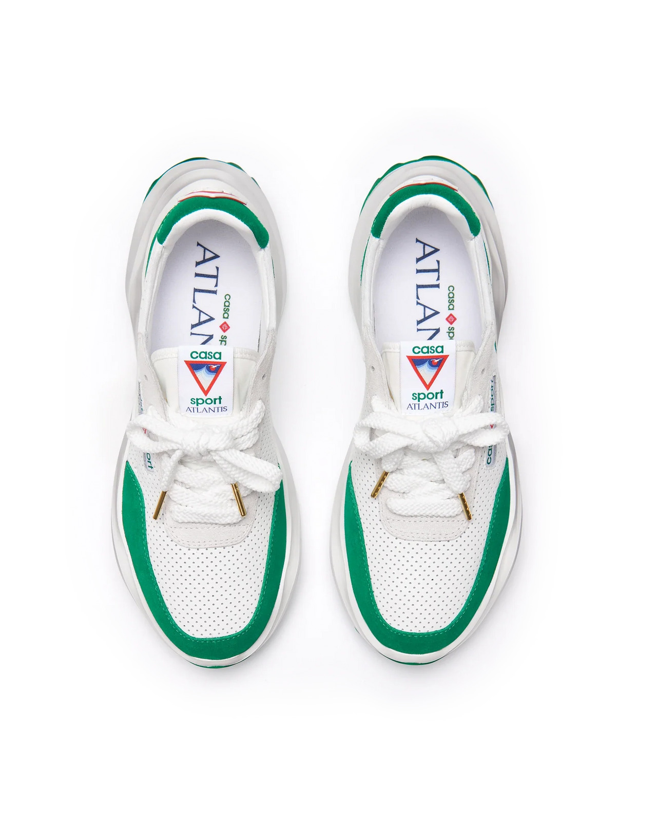 Mens Atlantis White & Red Sneaker - 7