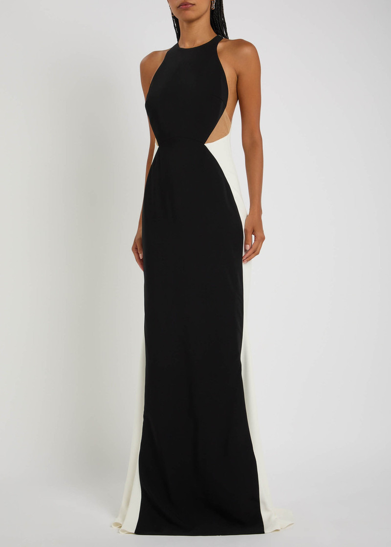 Stella McCartney Stella Mccartney Colour-block Stretch-crepe Gown outlook