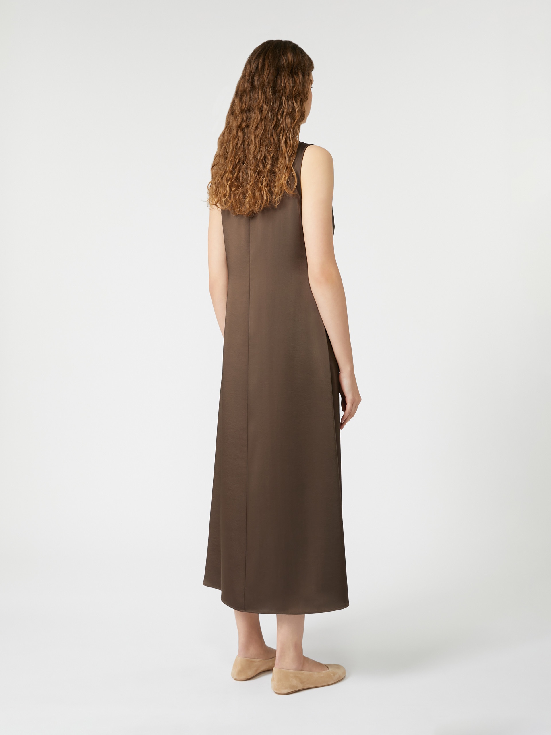 CANOSSA Long satin dress - 4