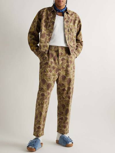 Kapital Pleated Camouflage-Print Cotton-Twill Trousers outlook