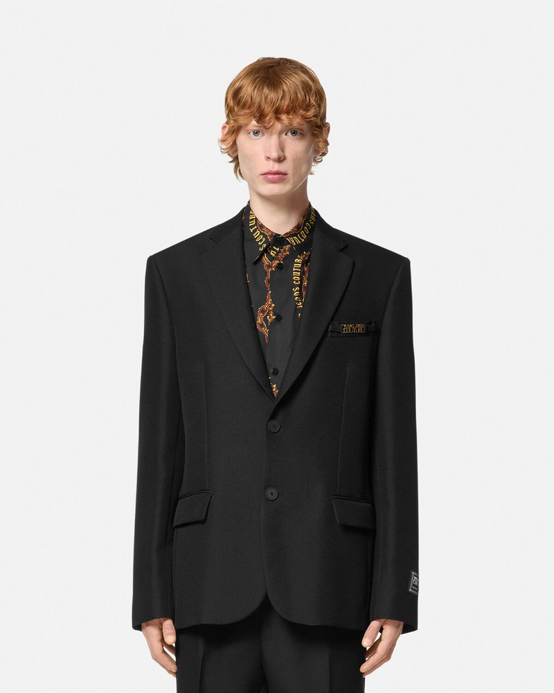 Logo Single-Breasted Blazer 4