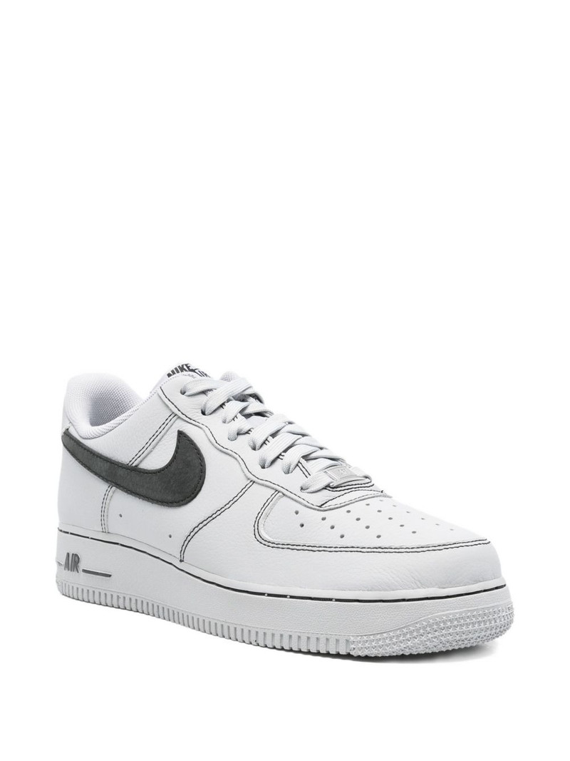 Nike sketched swoosh leather sneakers outlook