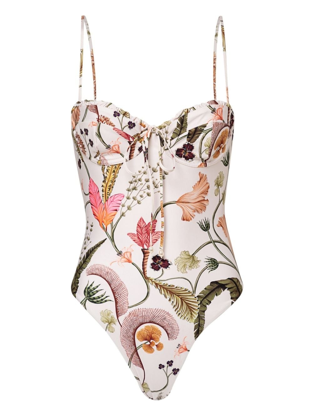 Ãbano Habitat floral-print swimsuit - 1