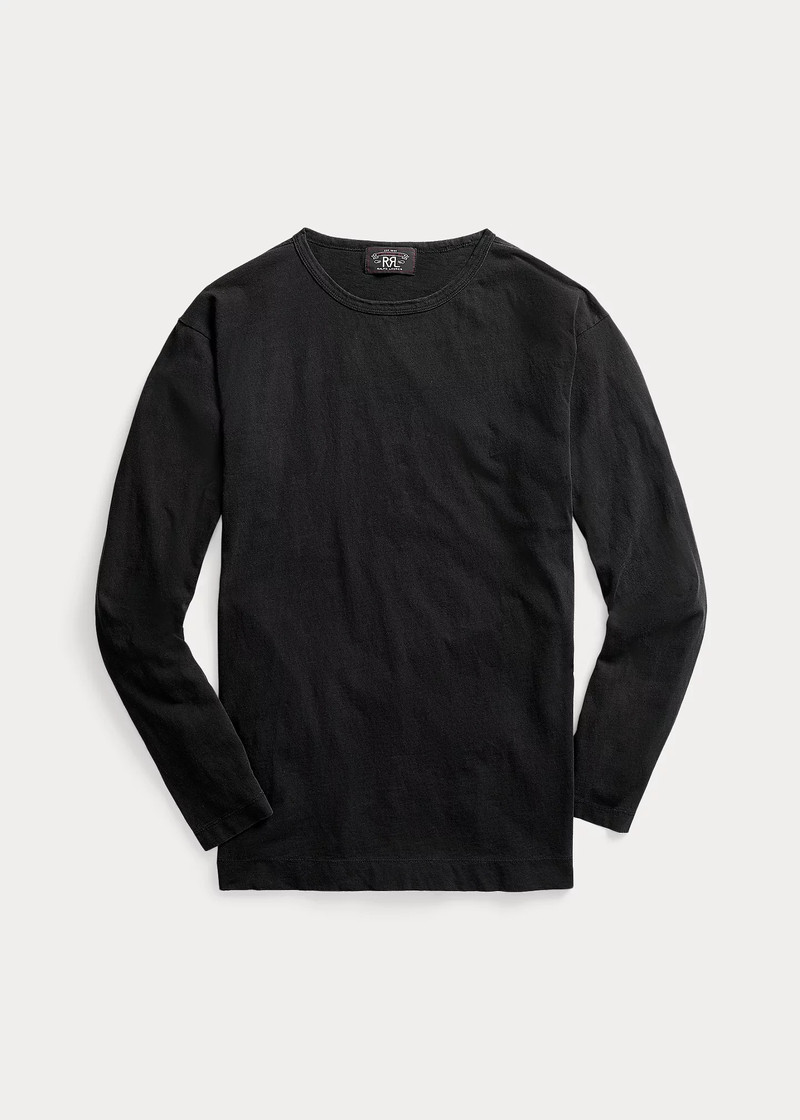 Indigo Jersey Long-Sleeve T-Shirt 1