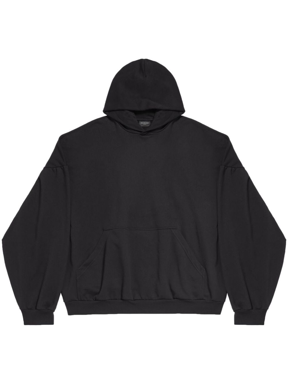 logo-embellished cotton hoodie - 1