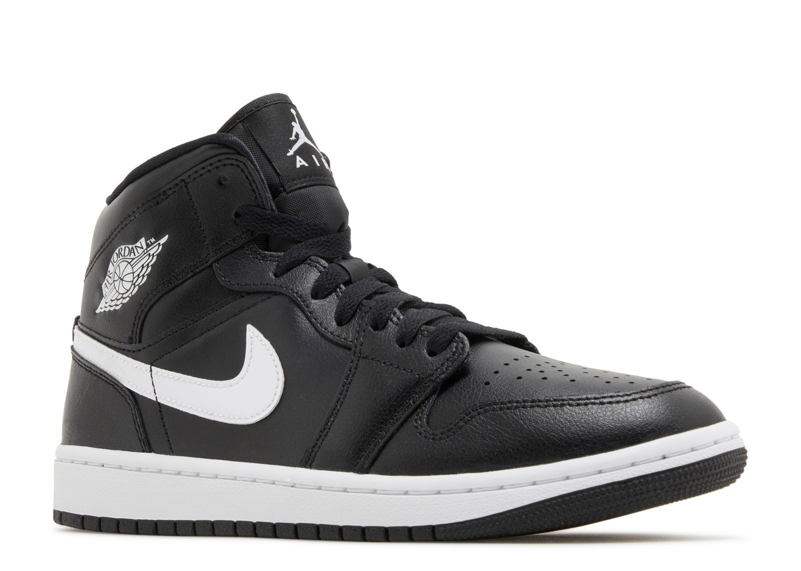 WMNS JORDAN 1 MID 'BLACK WHITE' - 2