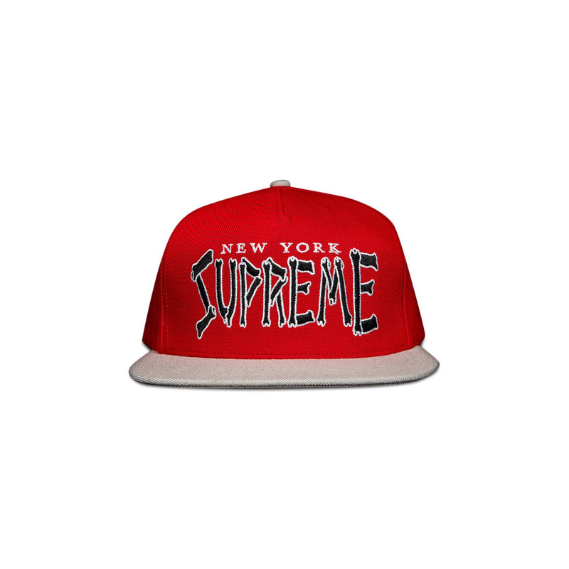 Supreme Bones Logo 5-Panel 'Red' - 1
