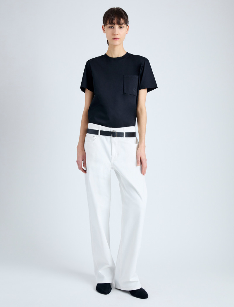 Proenza Schouler Kira T-Shirt in Eco Cotton Jersey outlook